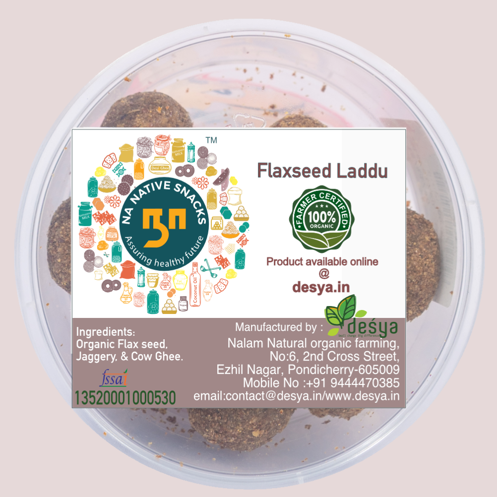 Flaxseed Laddu ( ஆளிவிதை உருண்டை) 130 gms