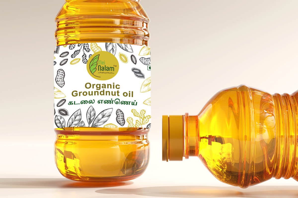 Organic Groundnut Oil - (Cold Pressed) 1Litre, 5 Litre